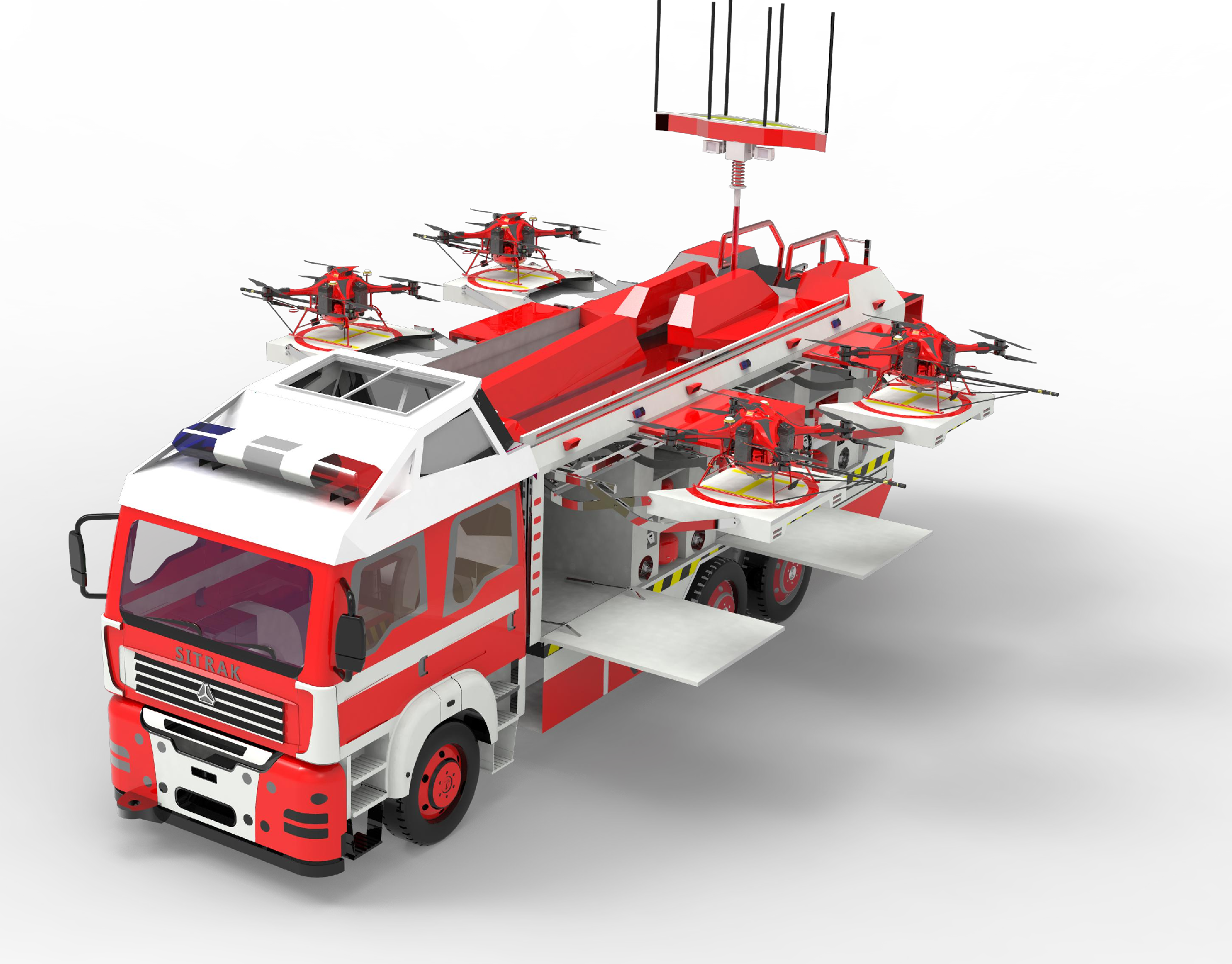 Electric Fire Fighting Rescue UAV /Aircraft